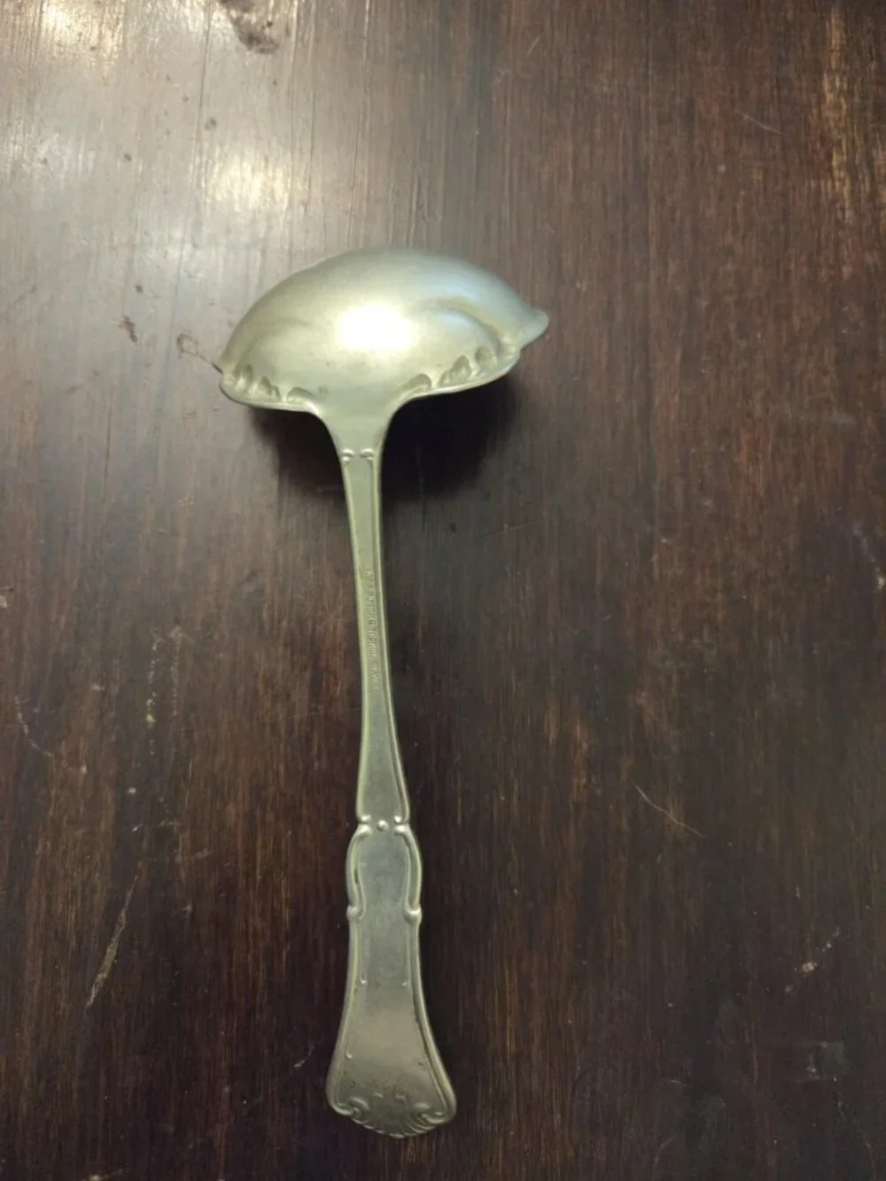 Antique Wm Rogers Oneida Ardsley-Empress Cream Ladle 5 7/8